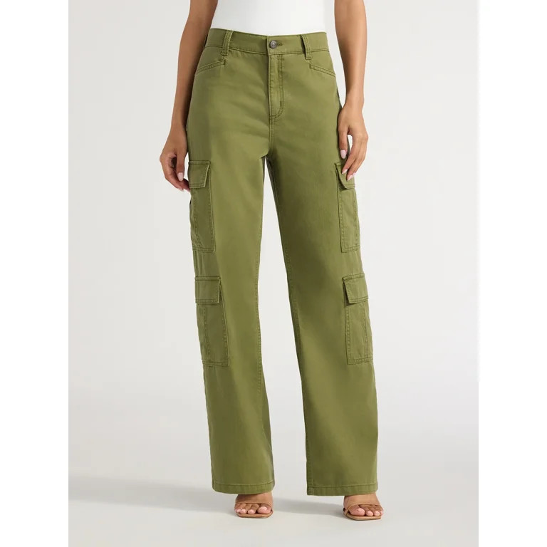 Sofia Jeans Women's Diana Cargo Pants, 33.5" Inseam, Sizes 2-20 | Walmart (US)