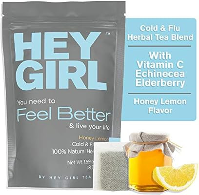 Feel Better Herbal Tea - Immune Support, Immune Booster w/Echinacea, Elderberry, Vitamin C, Ginse... | Amazon (US)