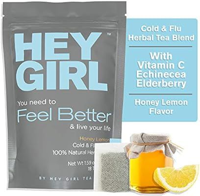 Feel Better Herbal Tea - Immune Support, Immune Booster w/Echinacea, Elderberry, Vitamin C, Ginse... | Amazon (US)