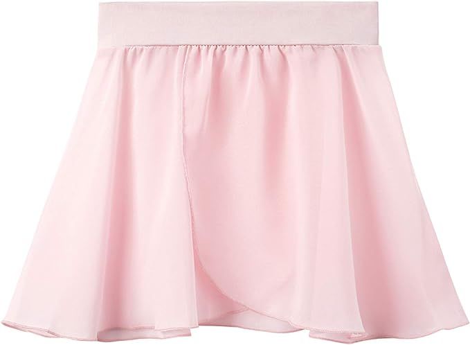 Stelle Girls Women Ballet Skirt Dance Wrap Skirt Chiffon Toddler Ballet Skirts | Amazon (US)