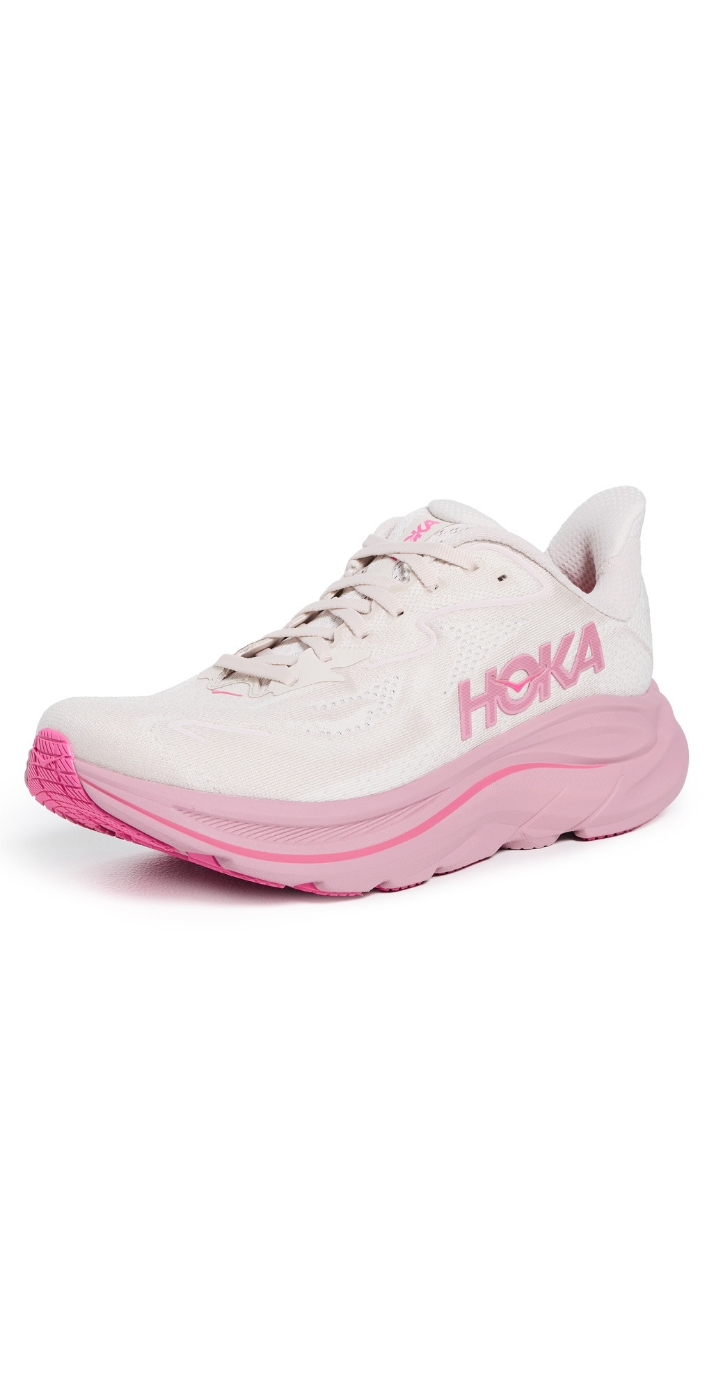 HOKA Clifton 10 Sneakers Rose Cream/Dried Rose 10.5 | Shopbop