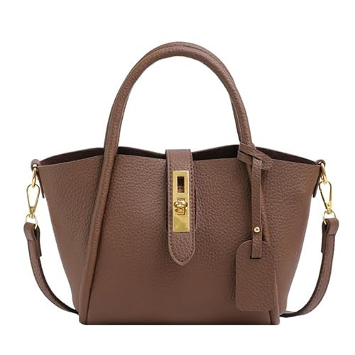 Women Purses and Handbags Shoulder Bag Leather Satchel Purses Trendy Crossbody Purse Small Ladies Hand Bags Top-handle Bag (Coffee) | Amazon (US)