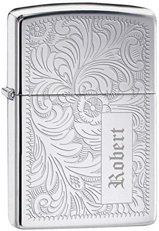 Custom Zippo Lighter – Personalized Engraved Venetian Design | Genuine Windproof Metal Lighter ... | Amazon (US)
