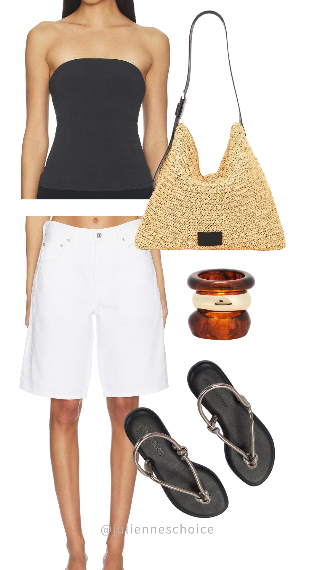 Clean girl summer styling with tube tops and effortless layering.✨julienneschoice 

#tubetop #quietluxury #summeroutfits 

 #LTKootd #LTKSeasonal