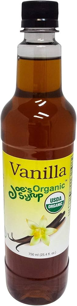 Joe’s Syrup Organic Flavored Syrup, Organic Vanilla, 750 ml | Amazon (US)