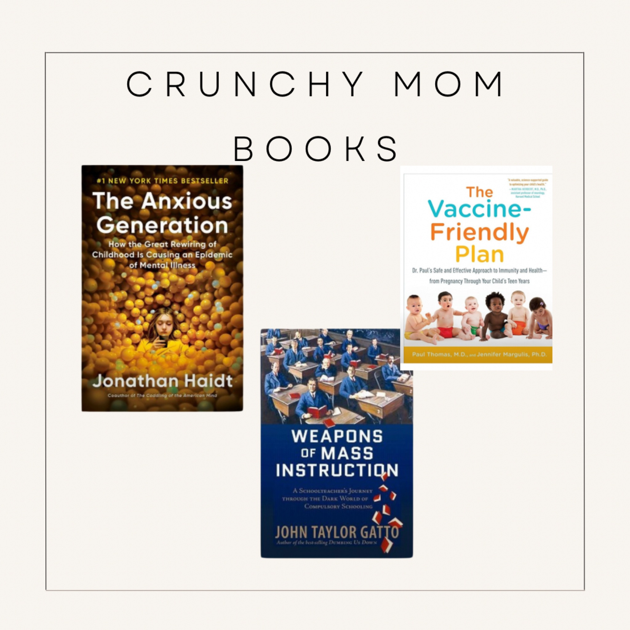 Crunchy mom books starter pack ! 

#LTKFamily #LTKKids #LTKBaby
