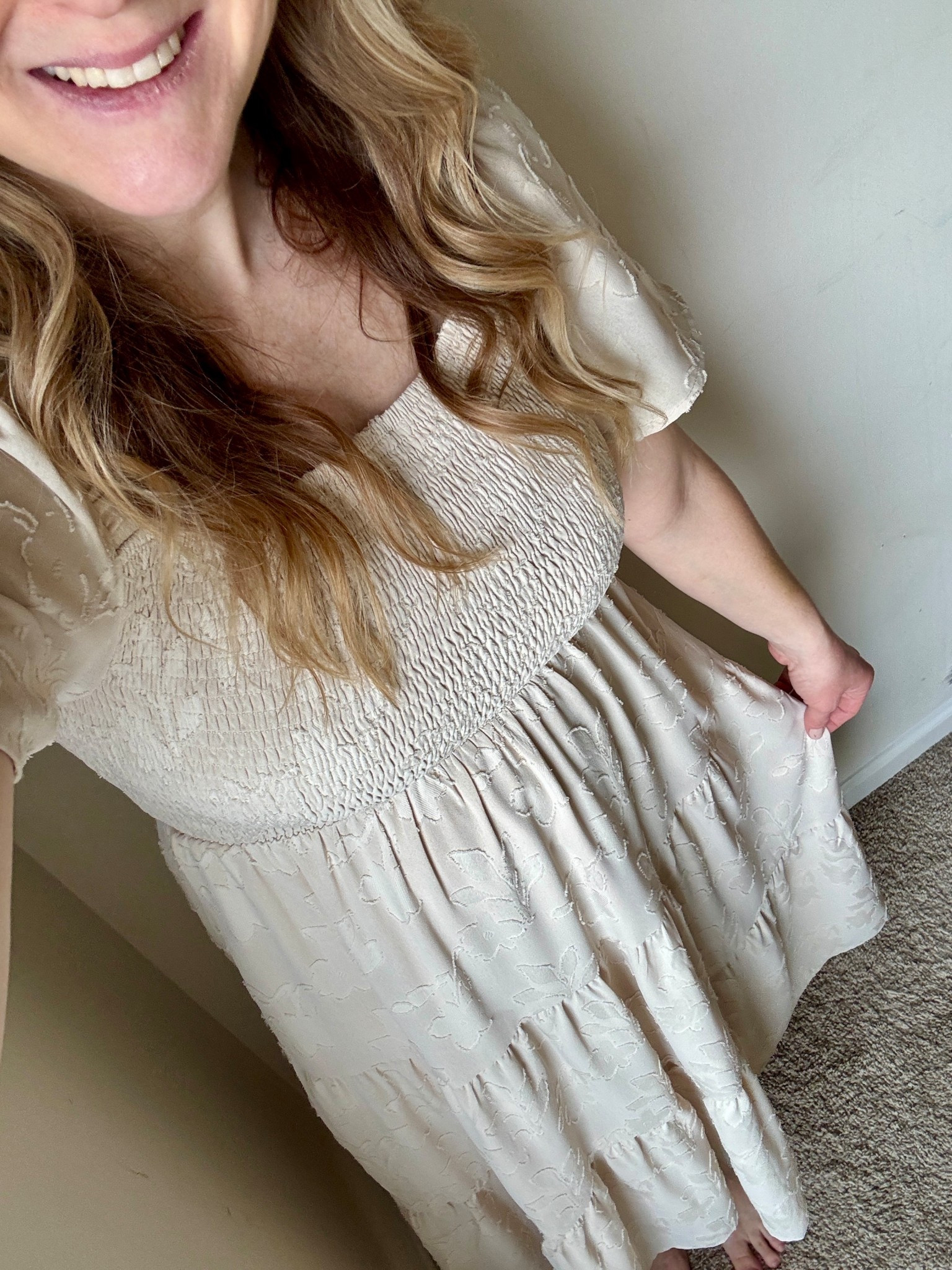 Newborn photos this morning!

Perfect neutral dress | Amazon finds | spring finds | Easter dress | family photo outfit ideas | mom life | postpartum friendly | bump friendly | 

#LTKmomlife #LTKBump #LTKootd