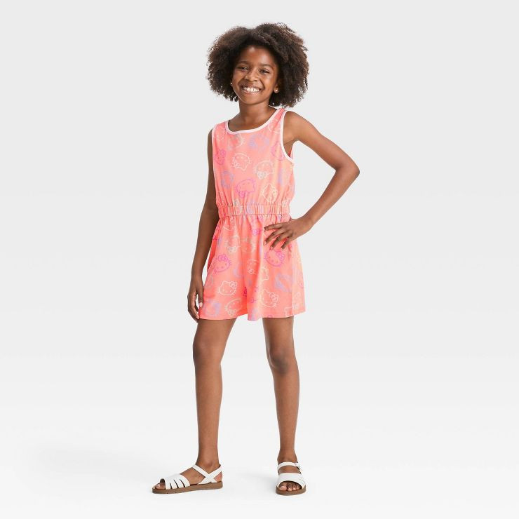 Girls' Sanrio Hello Kitty Romper - Pink | Target