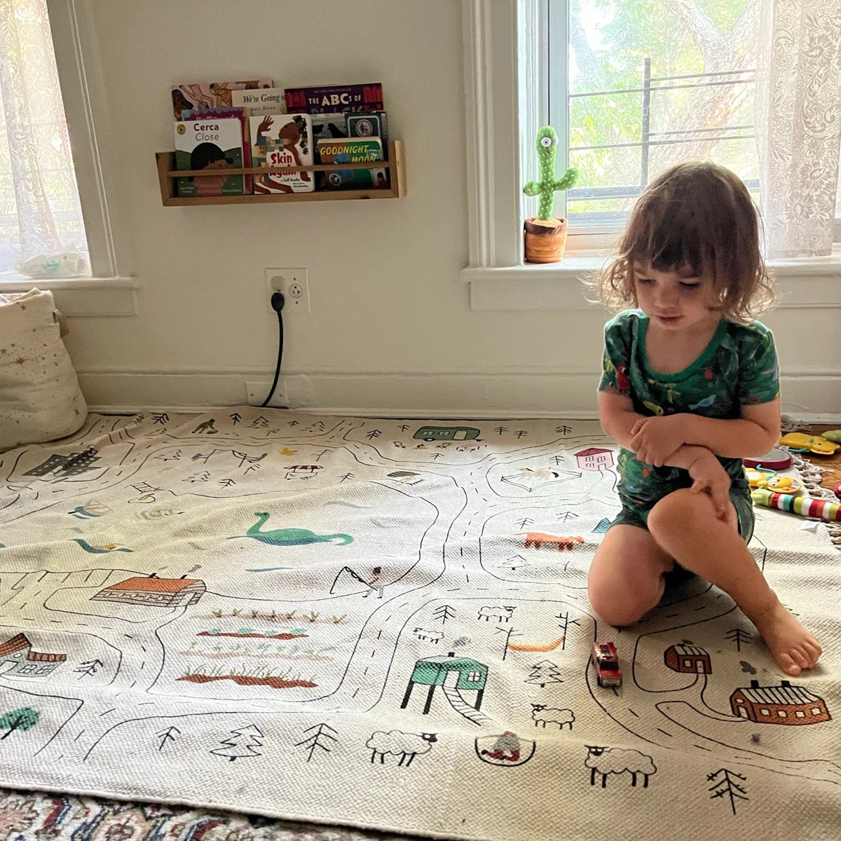 Organic Cotton Nursery Rug: Woodland Road Map for Baby Room - Etsy | Etsy (Global)