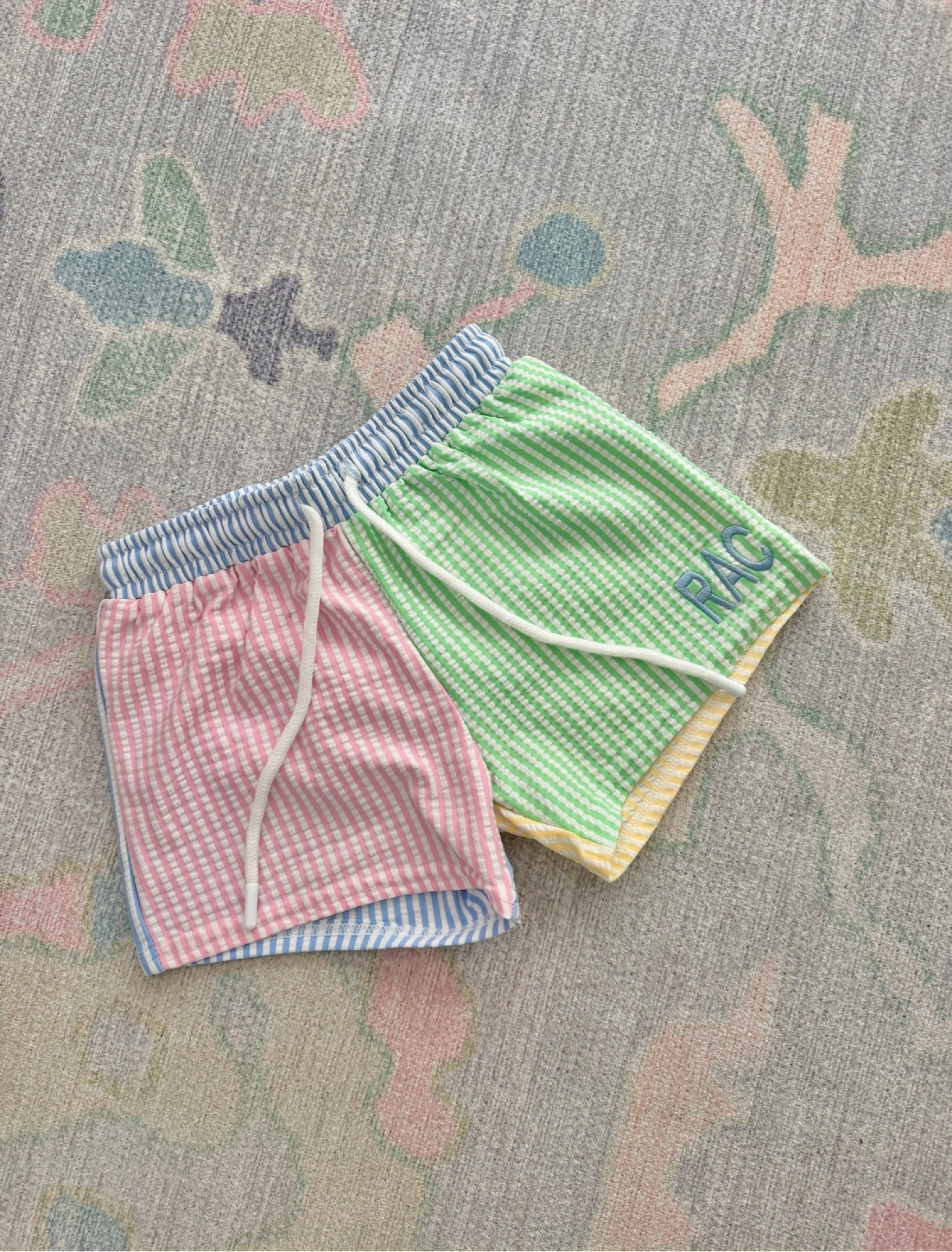 These seersucker little boys swim trunks are so colorful and vibrant just in time for summer! They have a mesh lining that are great for toddlers. 

#LTKKids #LTKBaby #LTKSwim