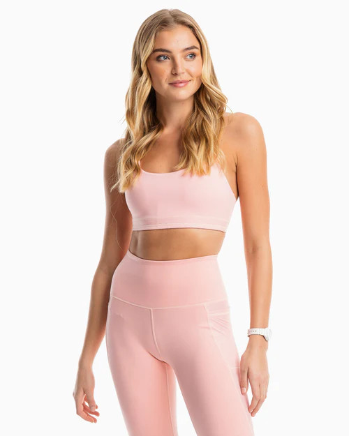 Nessa Skip Stripe Sports Bra | Southern Tide