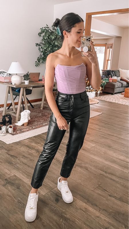 Amazon fashion corset top, small
Abercrombie faux leather pants, 26
White sneakers, Nike sneakers 


Cyber week
Cyber Monday
Amazon finds 
Abercrombie and Fitch 
Concert outfit 
Date night outfit 
Tube top


#LTKCyberweek #LTKstyletip #LTKsalealert