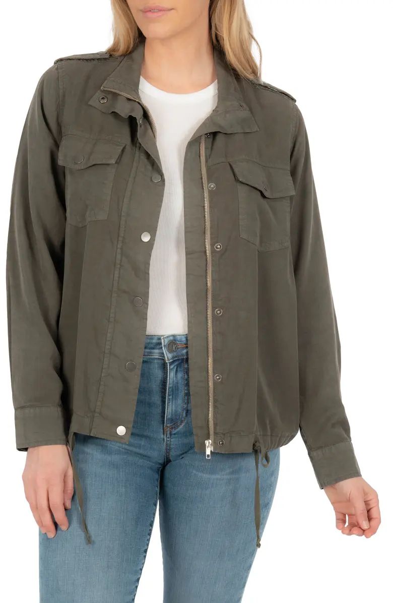 Bri Drawstring Utility Shirt Jacket | Nordstrom