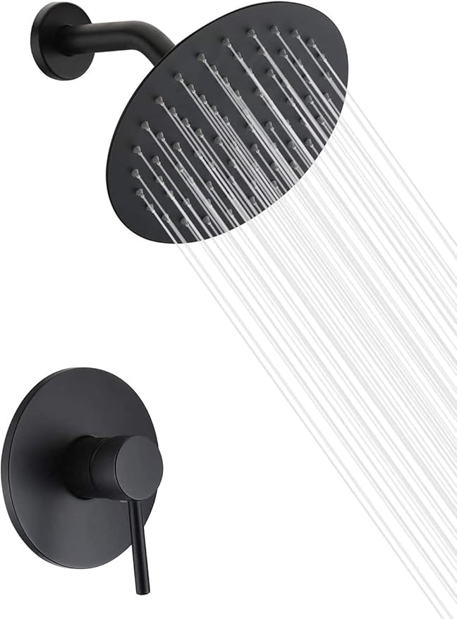sumerain Black Shower Faucet, Matte Black Shower Fixtures Shower Mixer, Rough-in Valve Included | Amazon (US)