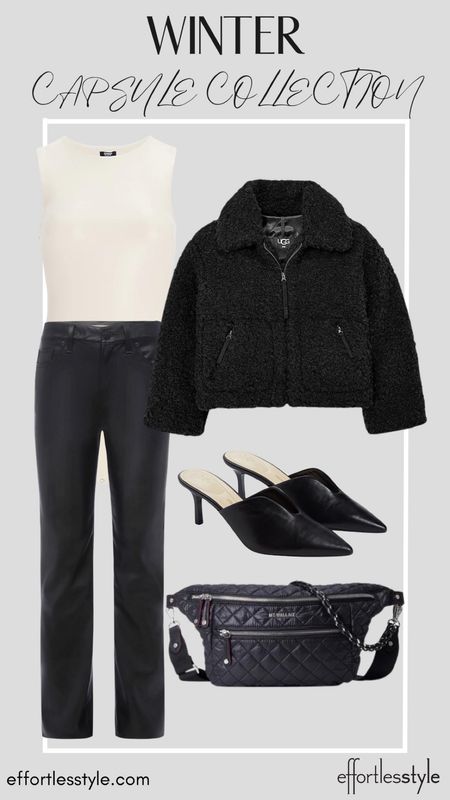 Faux leather bodysuit…. Faux leather pants…. Black mules…. Date night perfection!

#LTKshoecrush #LTKSeasonal #LTKstyletip