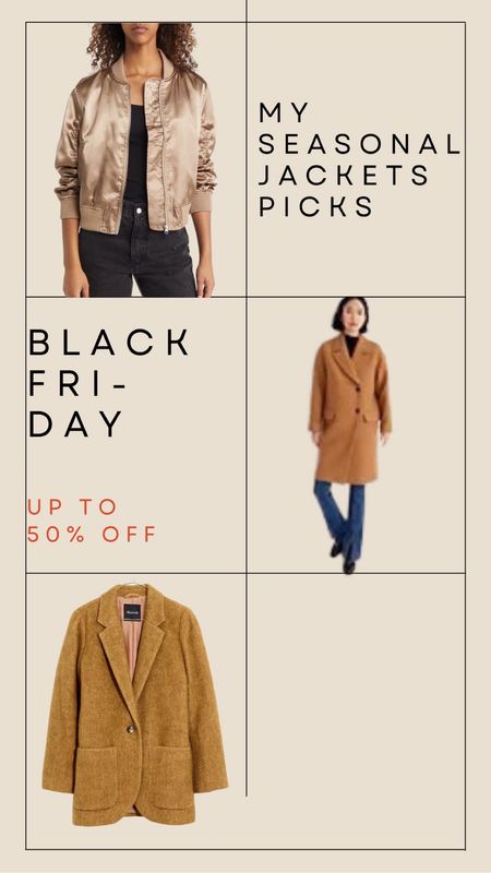 Whoa! I found the cutest jackets on sale! Love these neutral colors for jackets and blazers that can be worn from fall through early spring! Perfect for the holidays! 

#LTKsalealert #LTKGiftGuide #LTKHoliday