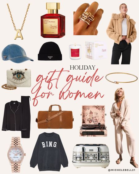 Gift guide for women! Gift guide for her, duffle bag, free people matching set, beanie, perfume, ring, anine bing sweatshirt, pajamas, necklace, gift ideas

#LTKHoliday #LTKGiftGuide #LTKCyberWeek
