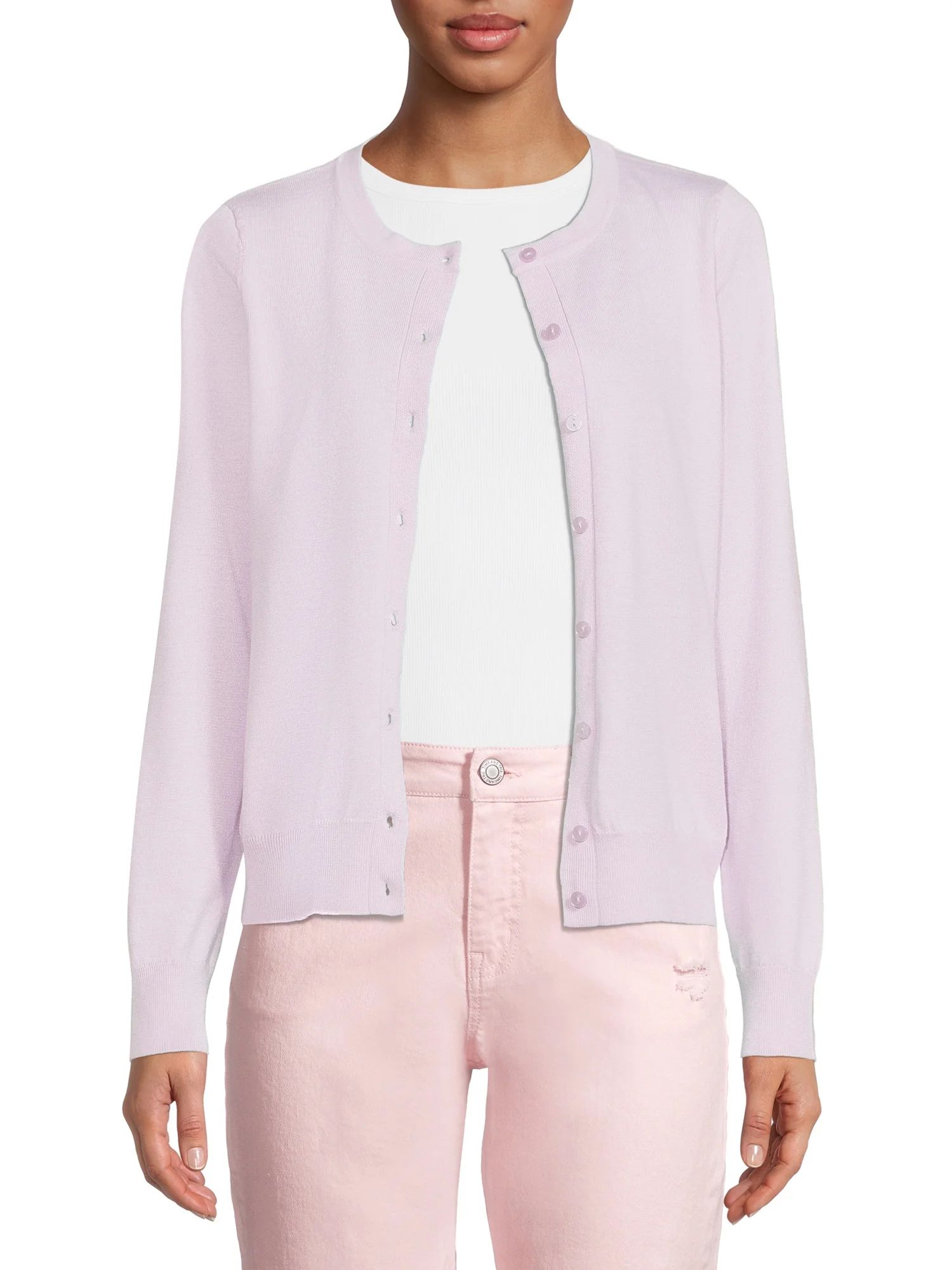 Time and Tru Women’s Button Front Cardigan | Walmart (US)