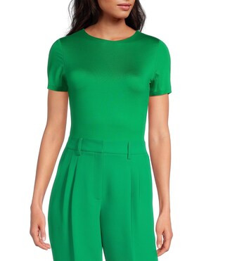 Gianni Bini Layla Short Sleeve Crew Neck Coordinating Bodysuit | Dillard's | Dillard's