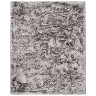SAFAVIEH Ocean Shag Silver 8 ft. x 10 ft. Solid Area Rug OCG101G-8 - The Home Depot | The Home Depot