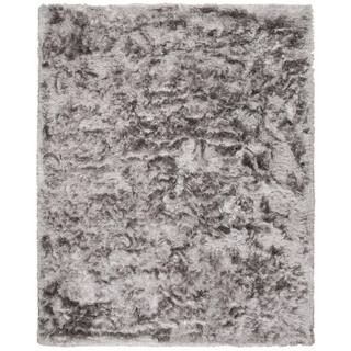 SAFAVIEH Ocean Shag Silver 8 ft. x 10 ft. Solid Area Rug OCG101G-8 - The Home Depot | The Home Depot