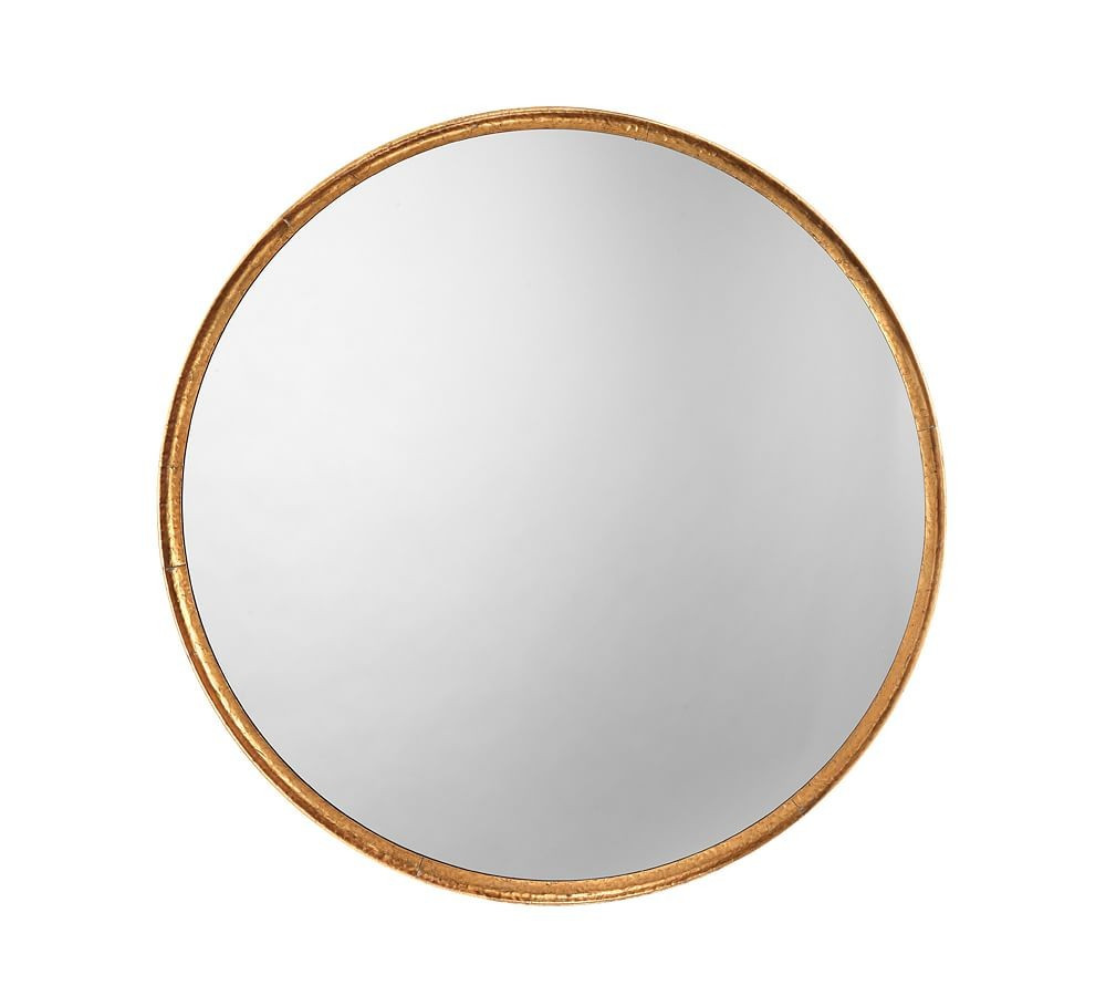 Refined Round Mirror, Gold, 36 | Pottery Barn (US)
