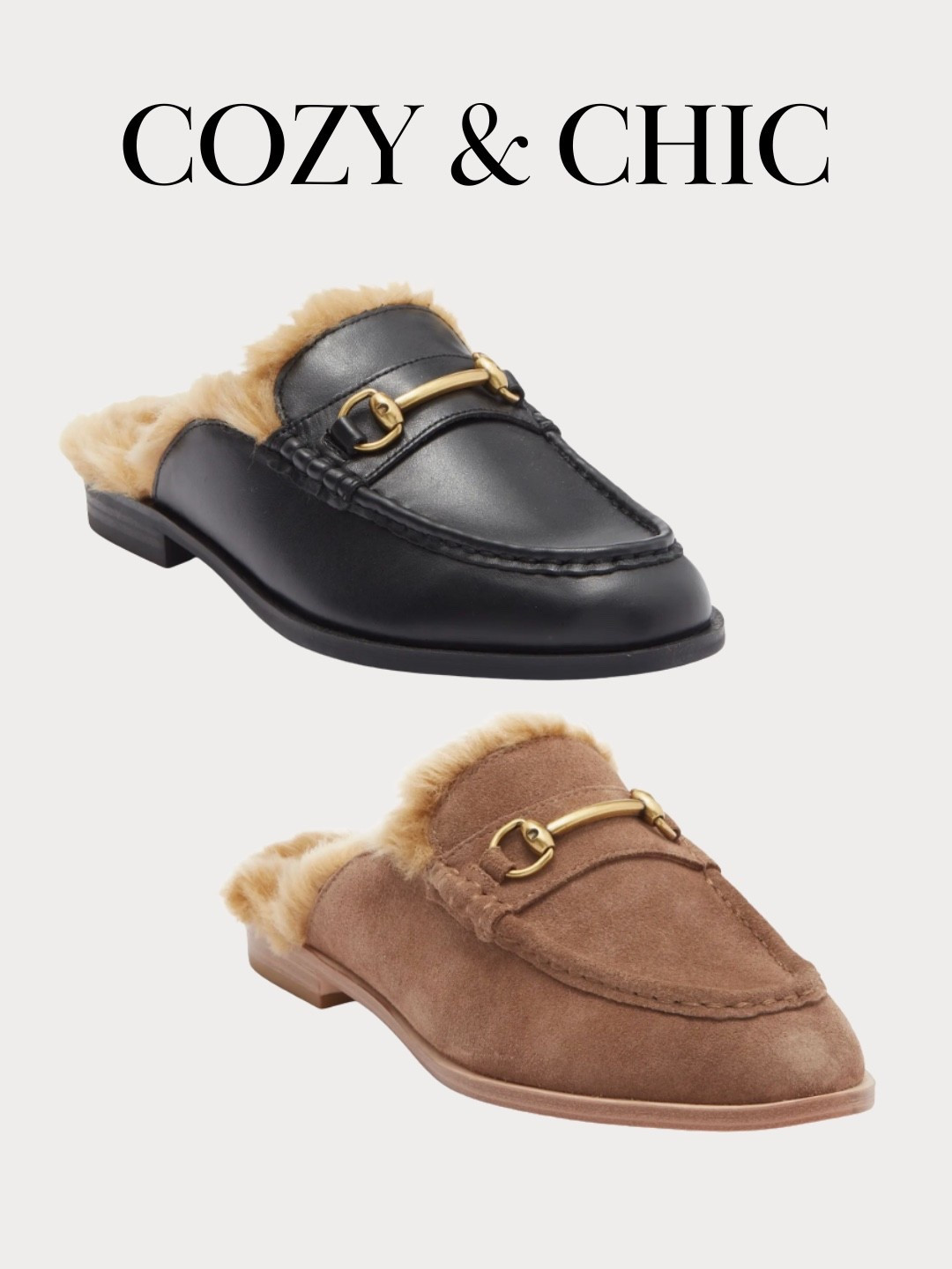 Faux fur lined loafers 

#LTKSaleAlert