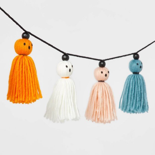 Falloween Ghost Tassel Halloween Garland - Hyde &#38; EEK! Boutique&#8482; | Target