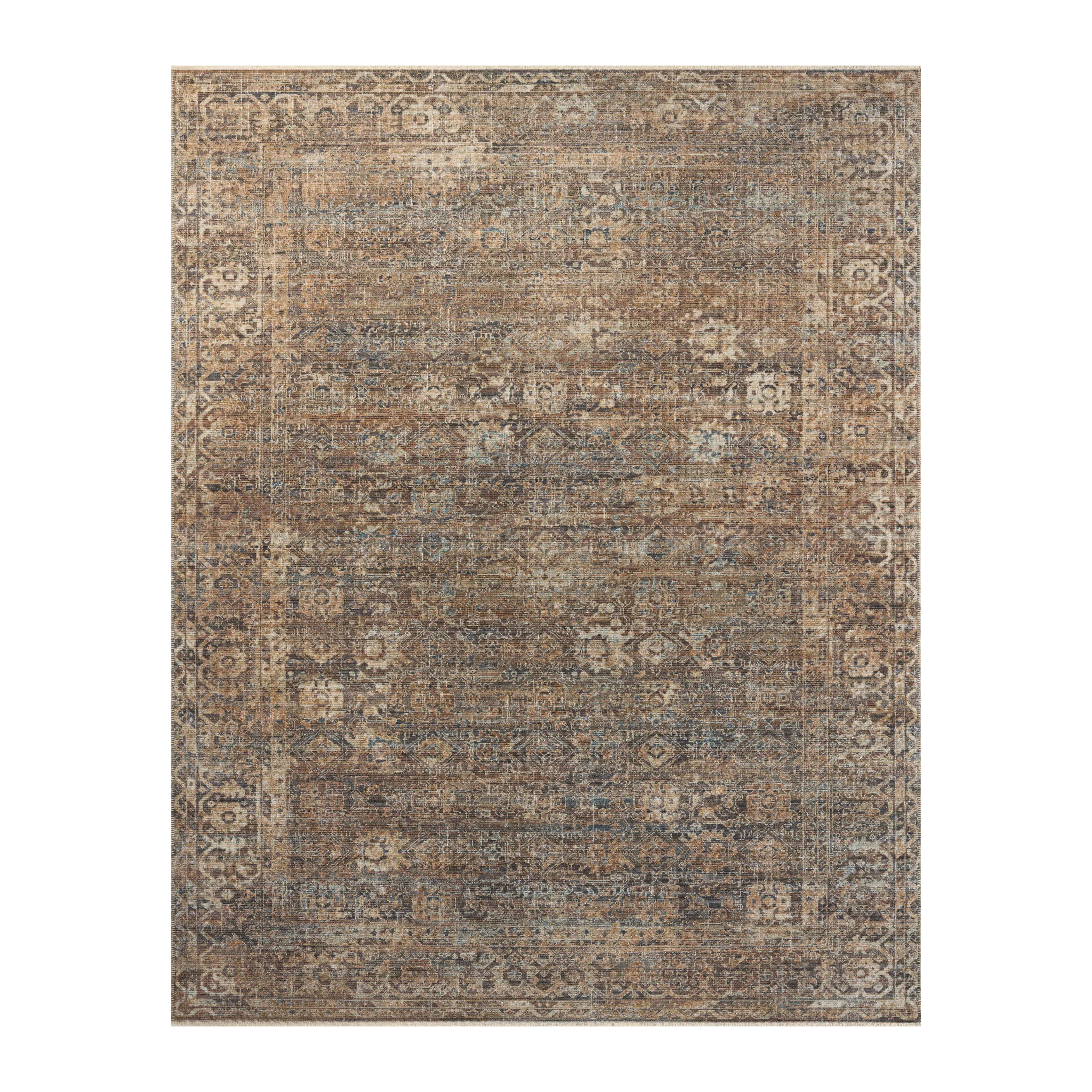 Heritage 07 Mocha / Denim Rug | Heritage House