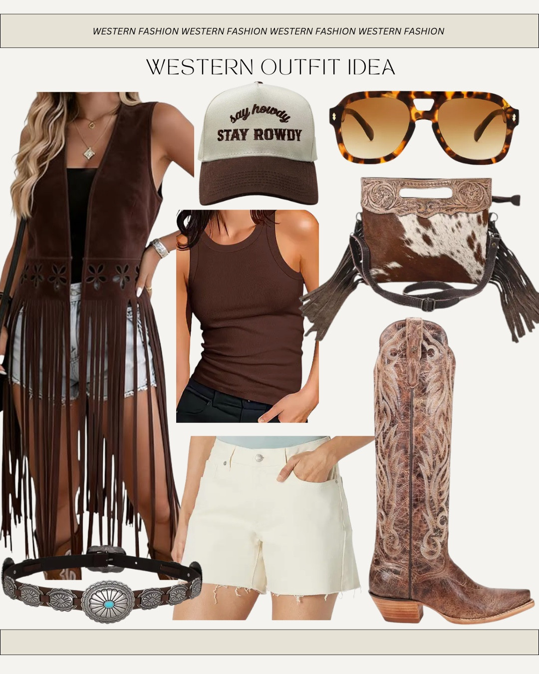 Western boho cowgirl outfit from Amazon - vintage inspired boots / cowgirl outfit rodeo Nashville

#LTKootd #LTKgrwm