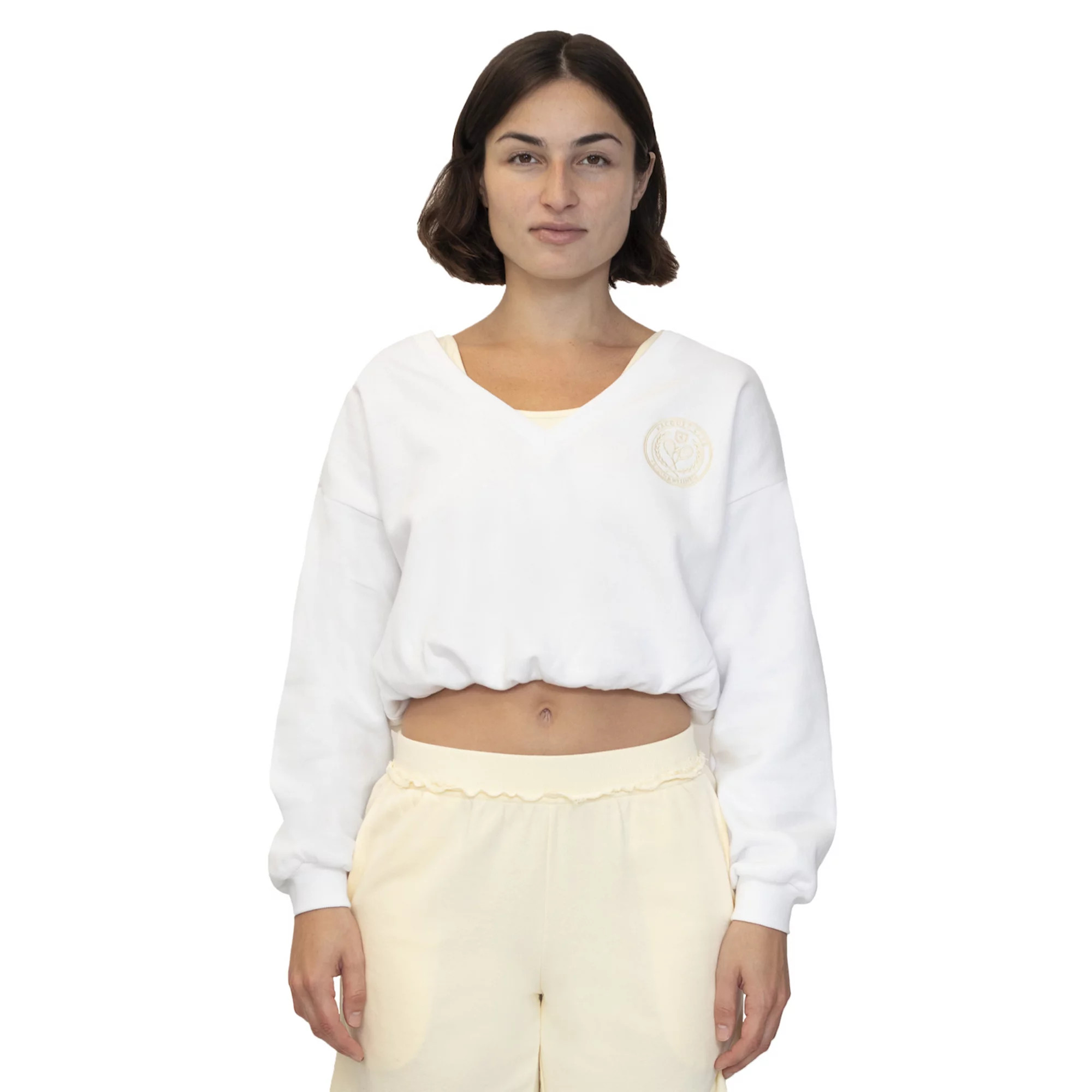 Juniors' madden girl Bubble Twofer Scoop Neck Sweatshirt Top | Kohl's