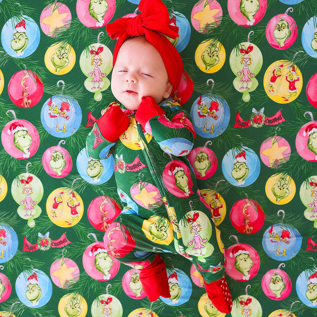 Green Baby Convertible Sleeper | Dr. Seuss Who-liday | Posh Peanut