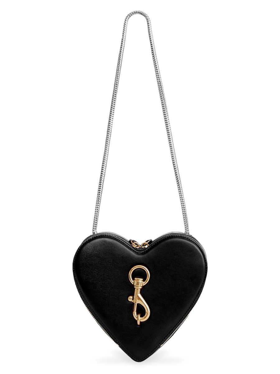 Leather Heart-Shaped Shoulder Bag | Saks Fifth Avenue