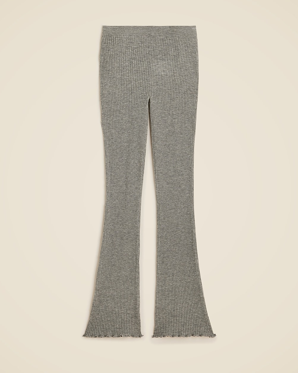 Spring Street ribbed featherweight cashmere flare pant | J. Crew US