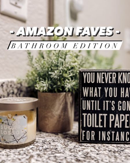 Amazon faves - bathroom edition! 

#LTKhome #LTKsalealert #LTKunder100