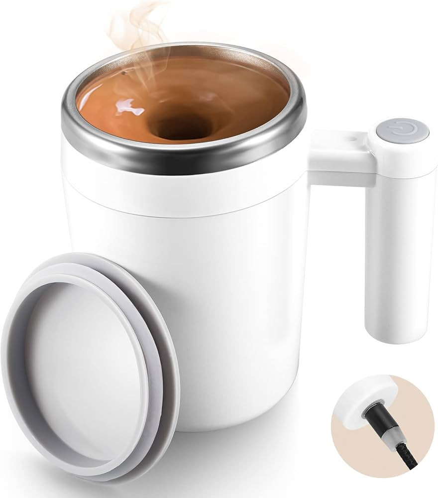 Self Stirring Coffee Mug,Rechargeable Automatic Magnetic Self Mixing Coffee Mug with 2 Stir Bar,1... | Amazon (US)