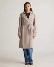 Stretch Crepe Trench Coat | Quince