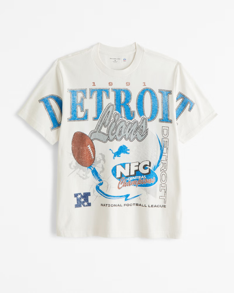 Detroit Lions Vintage-Inspired Graphic Tee | Abercrombie & Fitch (US)