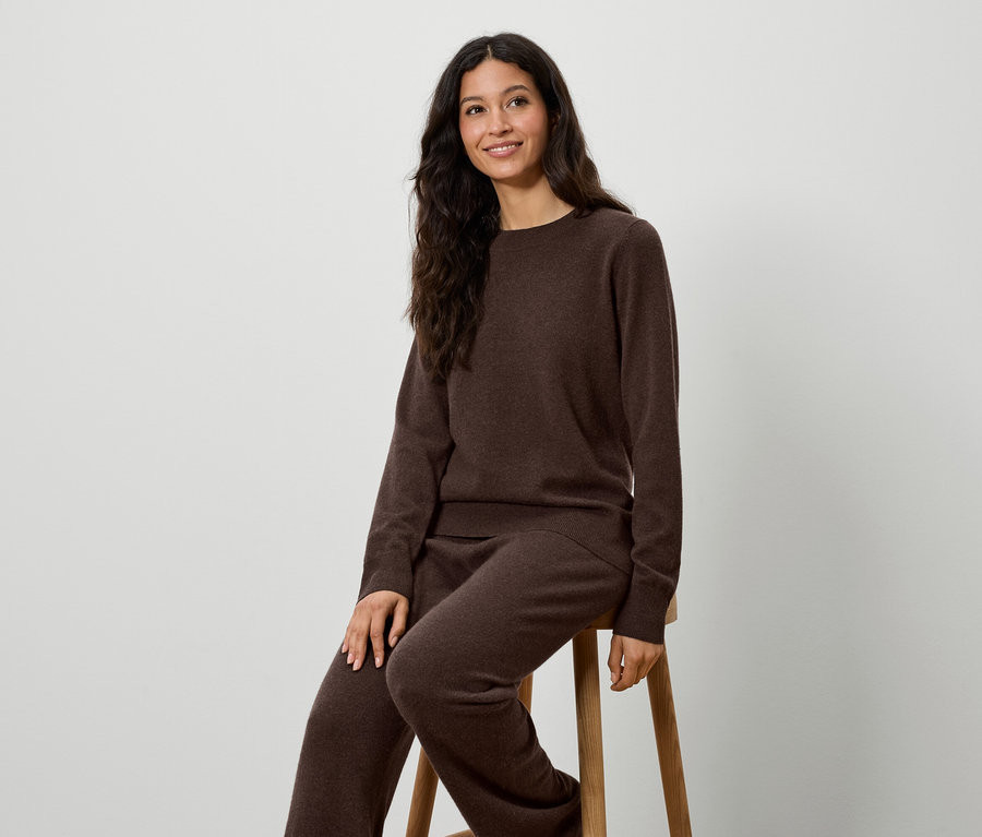 Strickpullover mit Cashmere, braun bei Tchibo kaufen | 208630 | Tchibo (DE)
