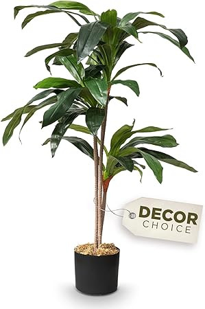 Dracaena Indoor Plant - Faux Plants Indoor, Silk Plants for Home Decor Indoor, Floor Plants for L... | Amazon (US)