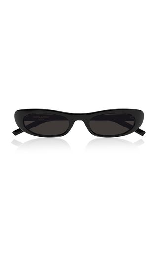Shade Narrow Oval-Frame Acetate Sunglasses | Moda Operandi (Global)