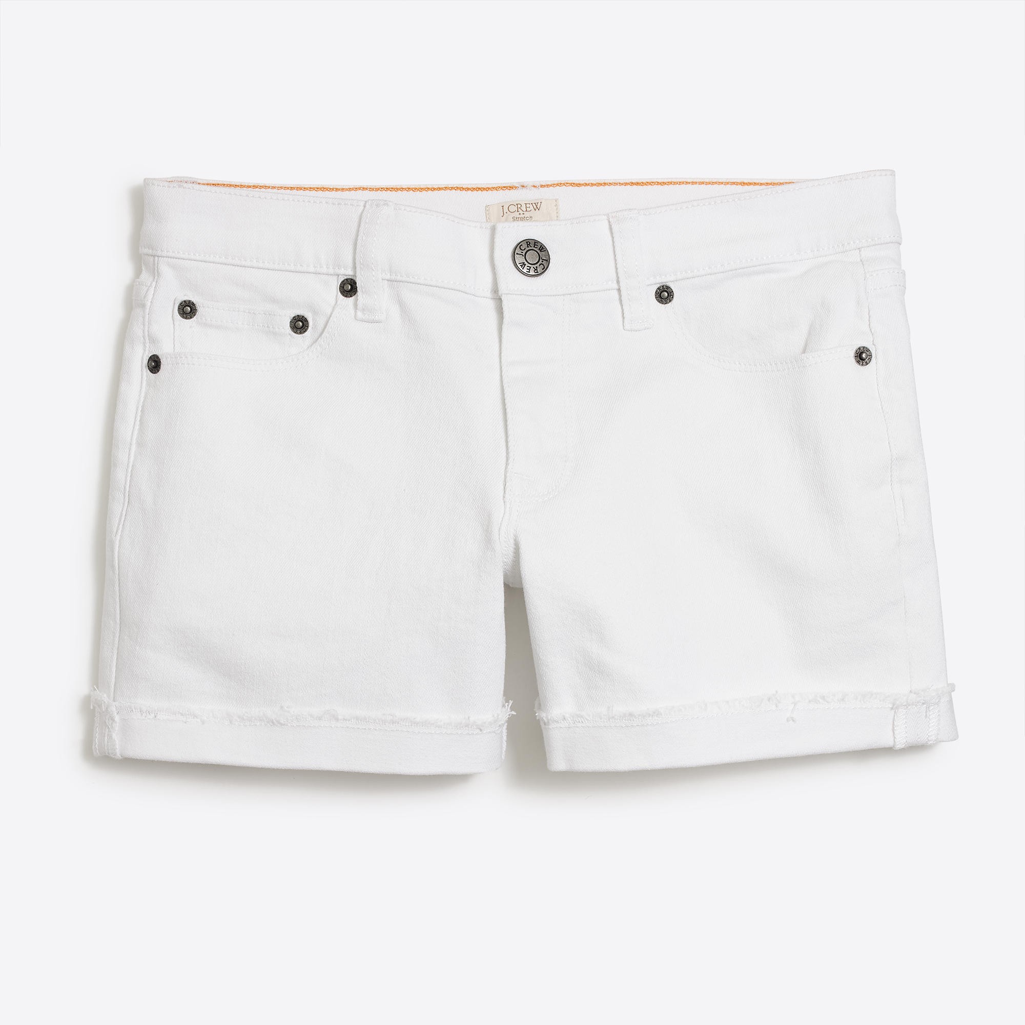 Denim short in white wash | J.Crew Factory