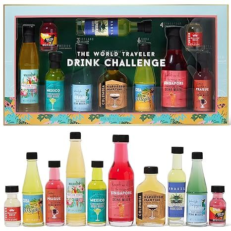 Thoughtfully Cocktails, World Travel Drink Challenge Gift Set, Flavors Inspired from Around the W... | Amazon (US)