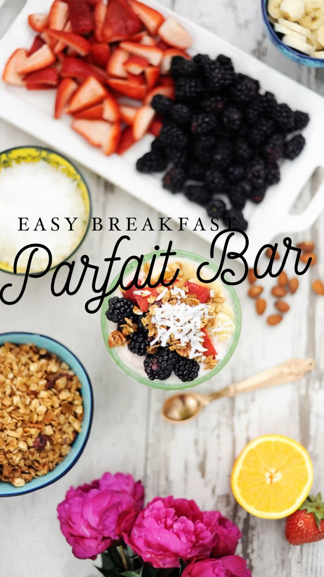 Easy DIY Mother’s Day breakfast idea that is pretty and can be made ahead of time. Create a breakfast parfait bar with all of the best toppings. Add lots of flavors of yogurt, granola, berries, bananas, chia seeds, coconut flakes, almonds, you name it! Put toppings in colorful bowls and provide pretty glassware for your guests to build their own breakfast. Some of my favorites are linked below. This is great for bridal showers and baby showers too!

#LTKMothersDay #LTKfoodie #LTKmomlife