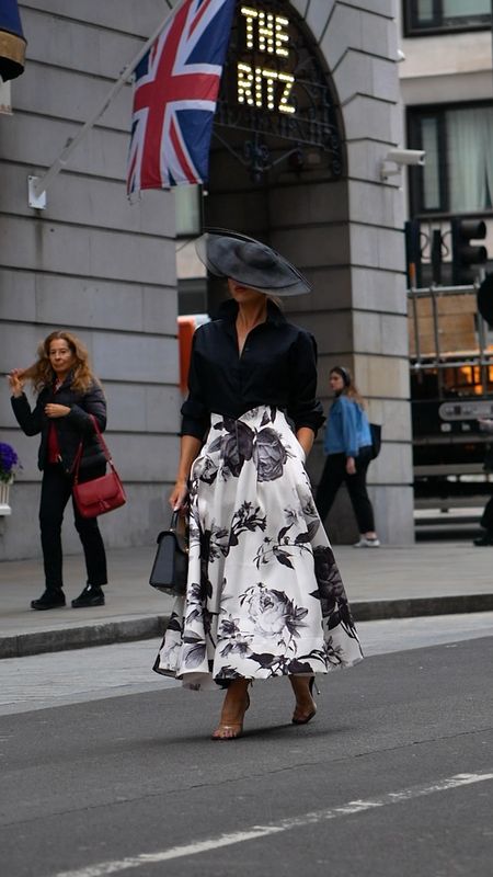 - black white floral prom maxi skirt
- black fascinator hat
- black shirtt

#LTKeurope #LTKwedding #LTKsummer