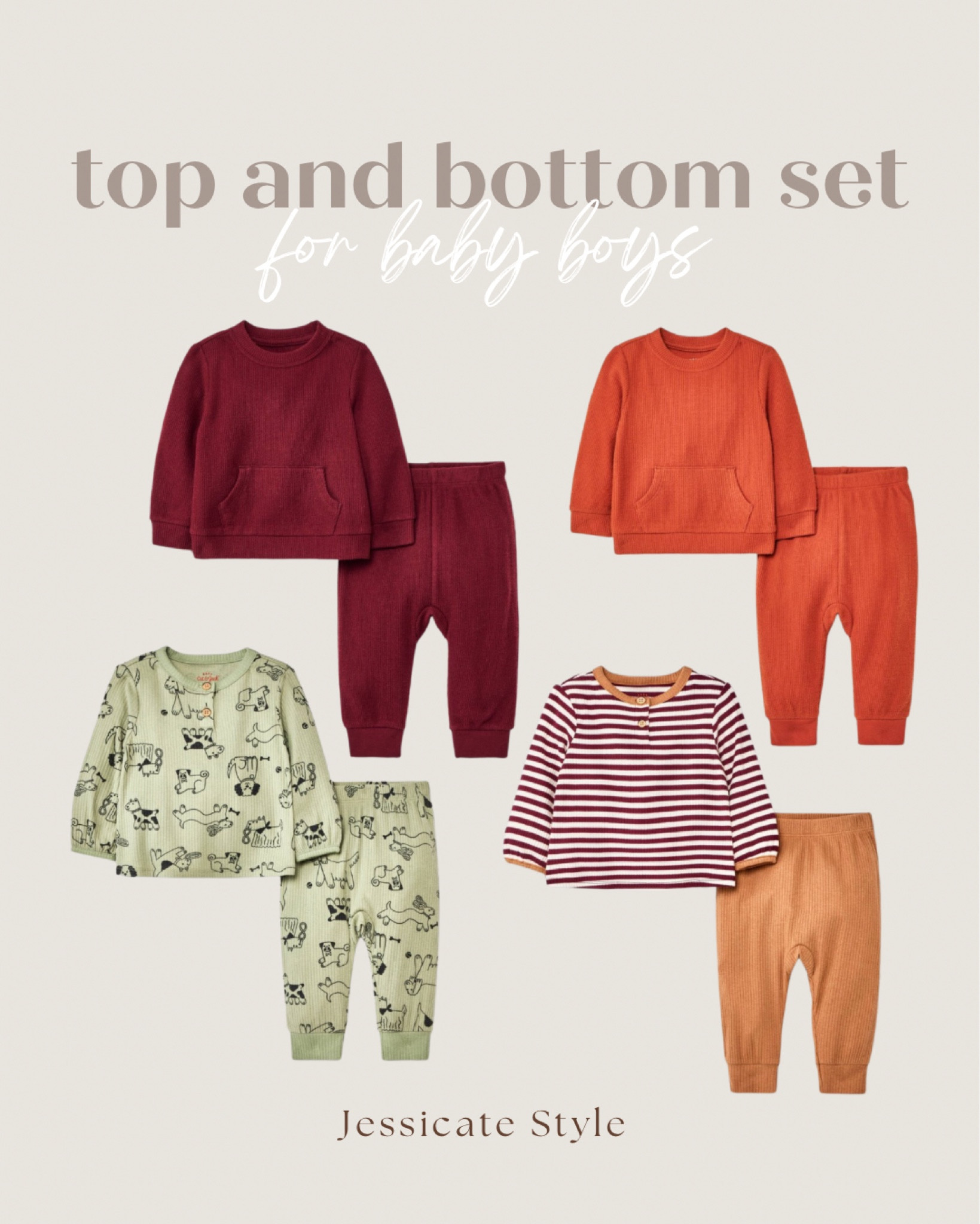Baby boys top and bottom sets. Sizes newborn to 24 most! 

Newborn, newborn essentials, newborn boy, newborn baby boy, newborn girl, newborn baby girl, newborn must haves, baby shower dress, newborn hat, baby registry, baby registry must haves, baby room, baby girl room, baby girl registry, nursery dresser, nursery decor, baby boy registry, baby boy room, baby, baby shower, baby girl, baby shower guest, baby boy, baby registry, baby girl clothes, nursery, wedding guest, maternity, white dress, summer dress, country concert, bedroom, nursery, swim, Nashville outfit, Barbie, baby, baby shower dress, baby boy clothes, baby girls, baby boy, baby shower, baby registry, baby boy nursery, baby shower dress maternity, baby girl clothes, baby boy outfits, baby boy swim, baby boy room, baby boy summer, baby boy gifts, baby girl nursery, baby girl room, baby girl outfits, baby girl summer, baby girl shoes, baby girl dresses, wedding guest, maternity, white dress, dress, country concert, sandals, bedroom, nursery, swimsuit, living room, LTKxPrimeDay, toddler, toddler bedroom, toddler girl, toddler boys, toddler boy room, toddler room, toddler boy clothes, toddler shoes, toddler travel, toddler girl room, toddler girl clothes, toddler girl shoes, toddler girl swim, toddler girl sandals, toddler girl walmart, toddler boy shoes, toddler boy outfit, toddler boy swim, toddler boy toys, toddler boy bedroom, wedding guest, maternity, white dress, summer dress, country concert, bedroom, nursery, swim, Nashville outfit, Barbie, fall looks, fall outfits, fall fashoon

#LTKbaby #LTKbump #LTKkids