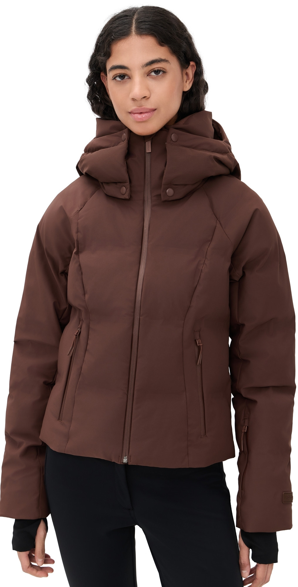 Halfdays Georgie Puffer Jacket Spiked Cocoa M | Shopbop