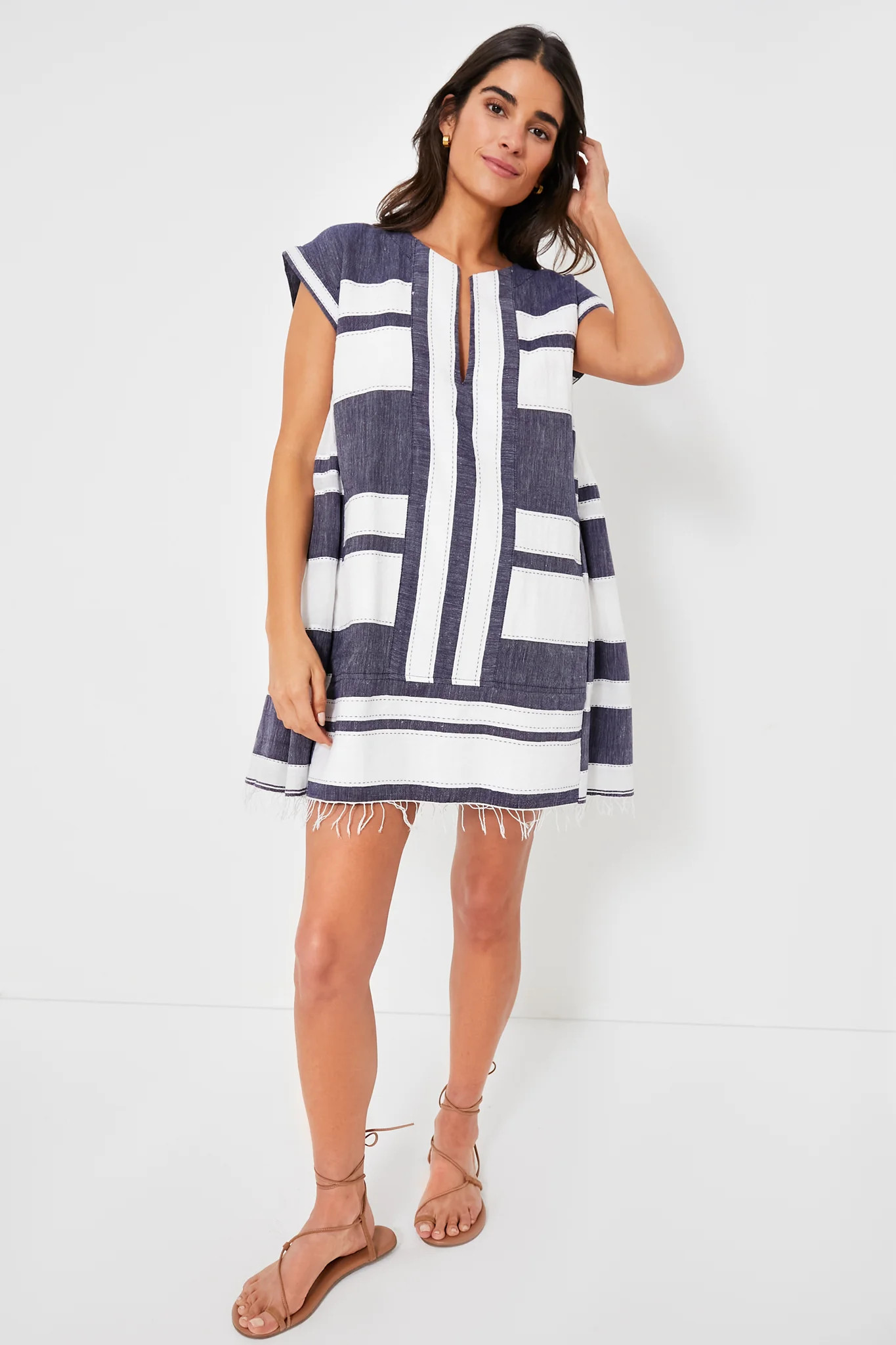 Debre Navy Elina Caftan | Tuckernuck (US)