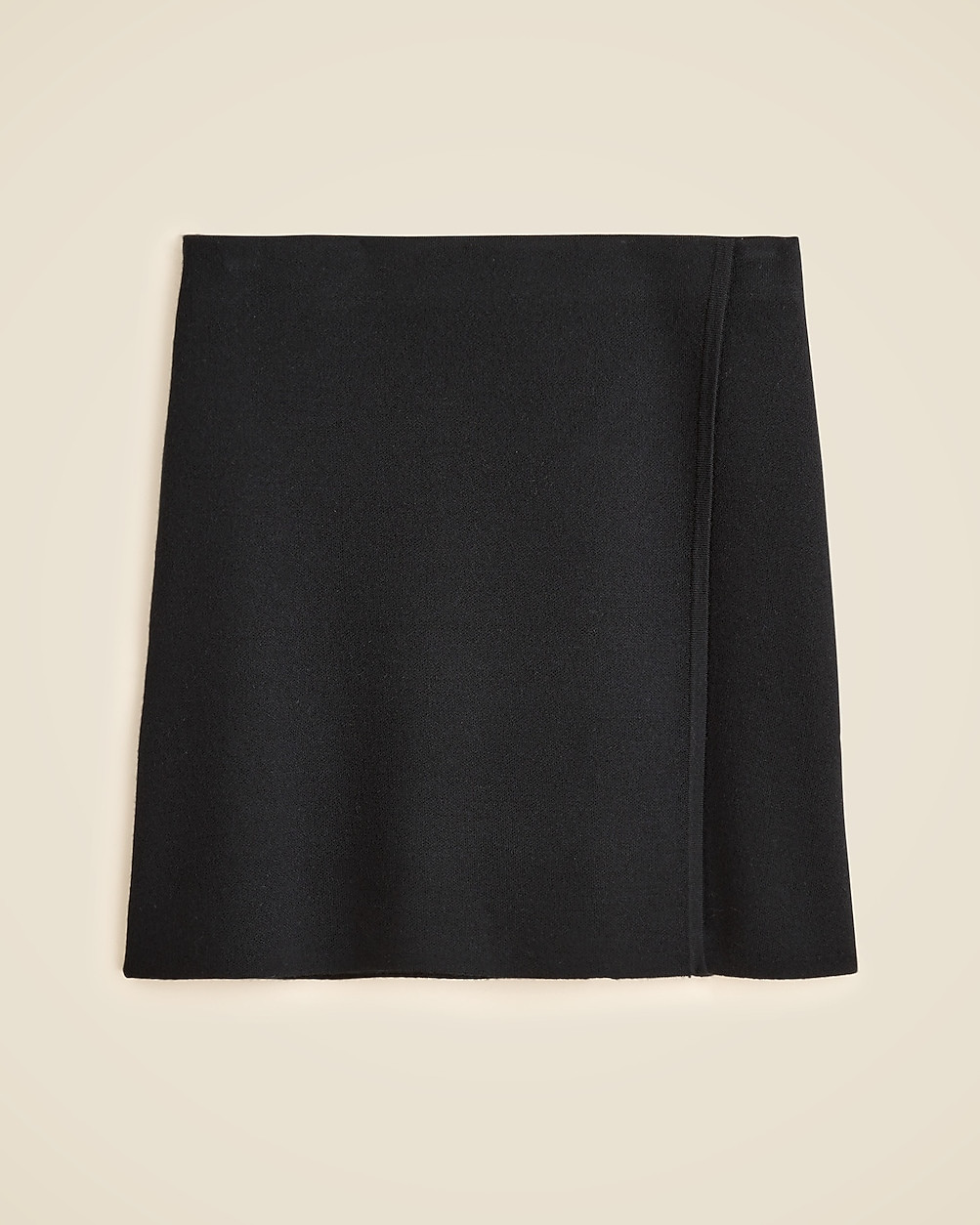 Faux-wrap mini skirt in merino wool | J. Crew US