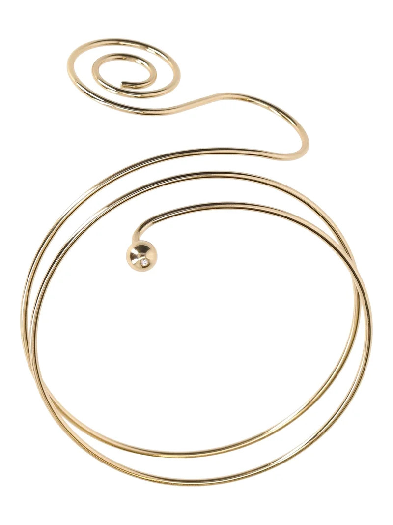No Boundaries Women's Gold Tone Arm Cuff Bracelet | Walmart (US)